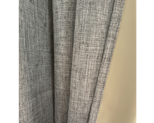 Linen look blackout fabric with anti-stain coating